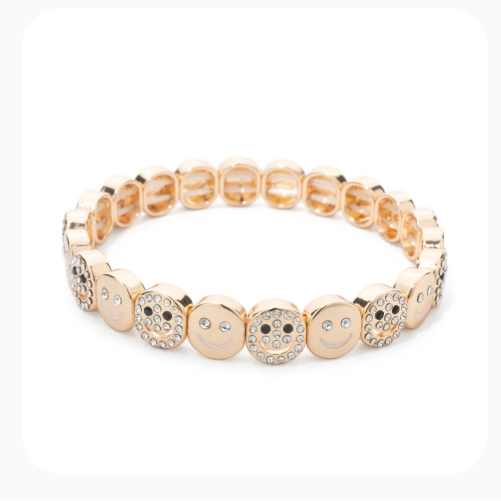 Gold Smiley Face Bracelet